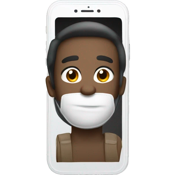 white iPhone 14 Pro emoji