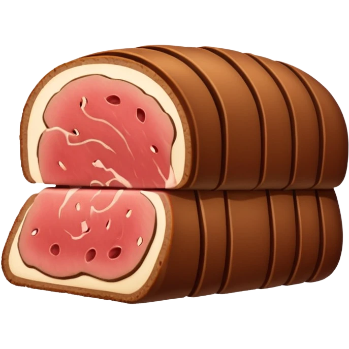 Folded roast beef emoji