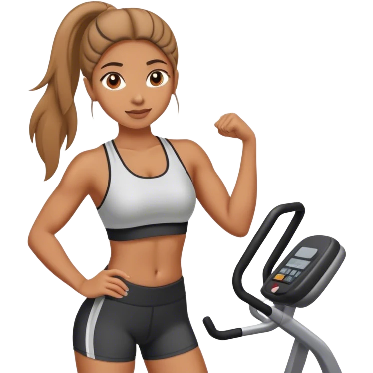 girle at gym emoji