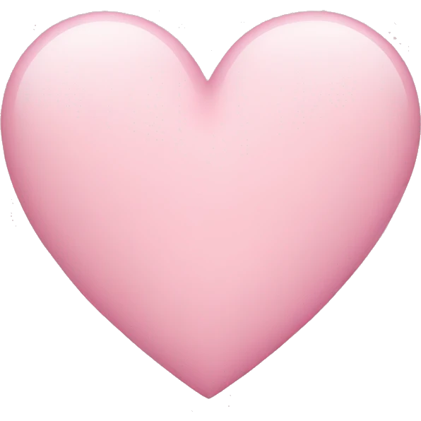 light pink heart emoji