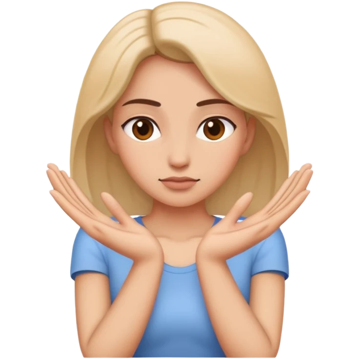 Female figure with both hands positioned downward holding position, no jacuzzi or water visible emoji