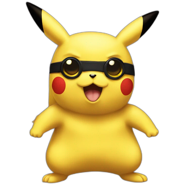 Pikachu super hero emoji