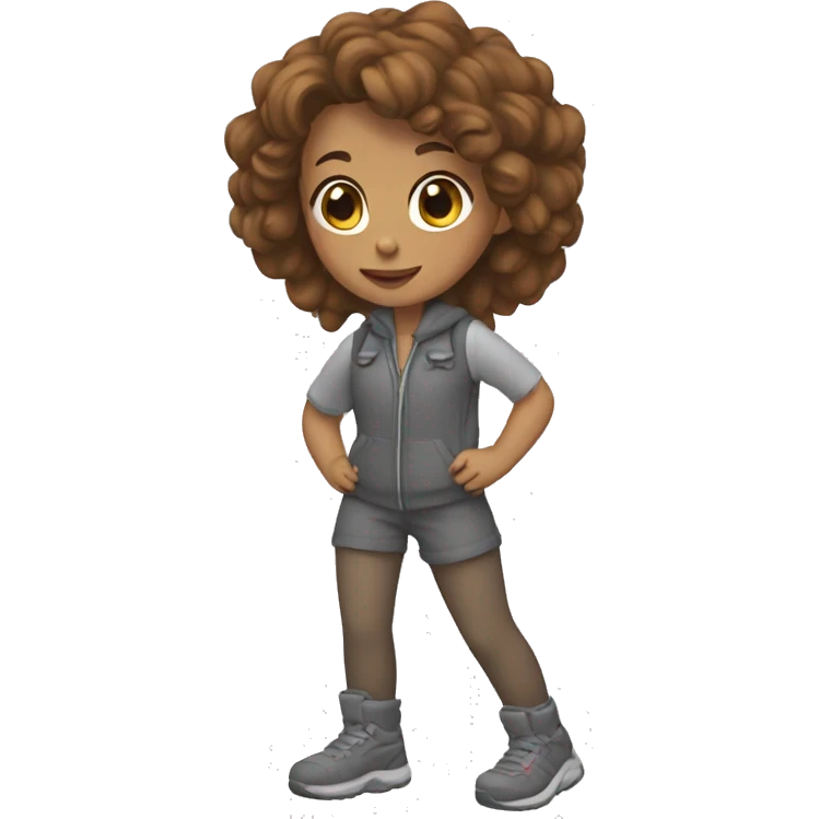 Fille qui fait une traction  emoji