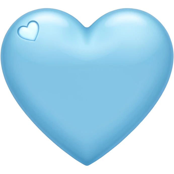 light-blue heart  emoji