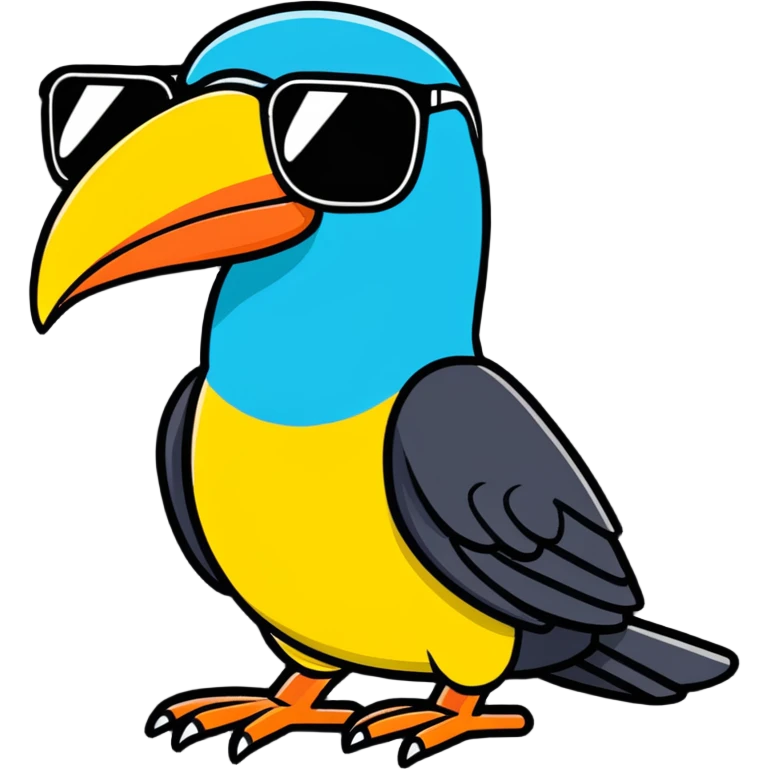 toucan with sunglasses emoji