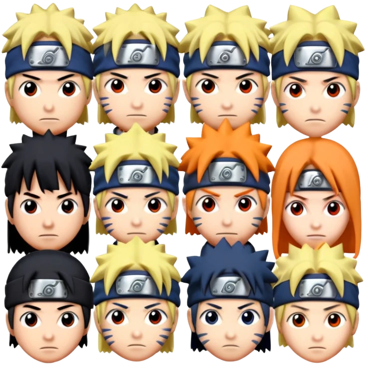 all eyes in Naruto anime emoji