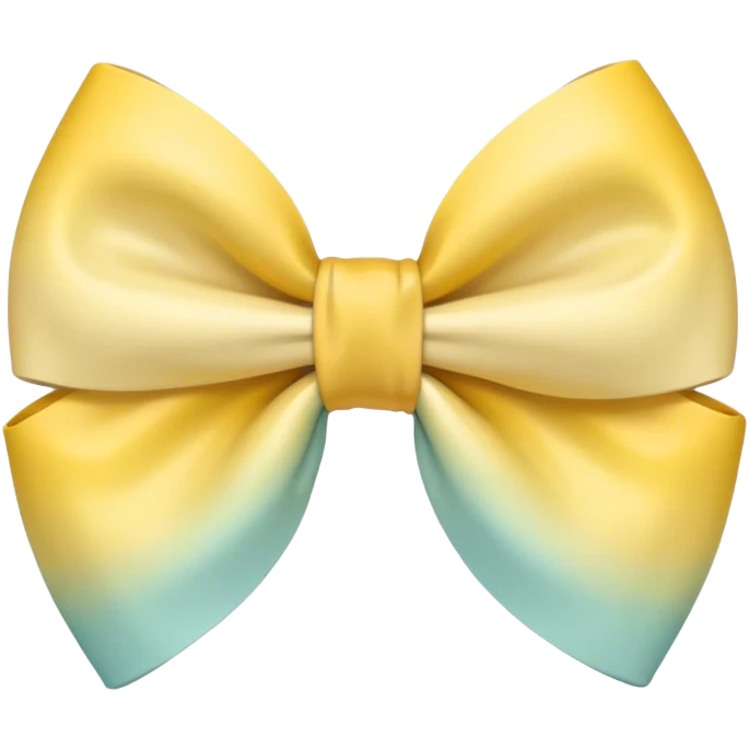 ombre pastel yellow bow emoji