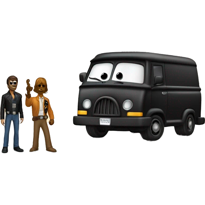 Real 3d Darth Vader’s and Scooby Doo’s mystery van emoji