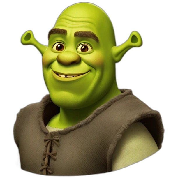 Blauwe shrek emoji