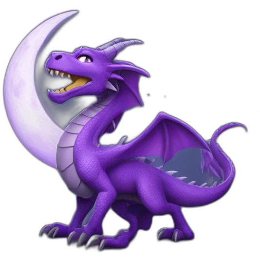 purpledragon up moon emoji
