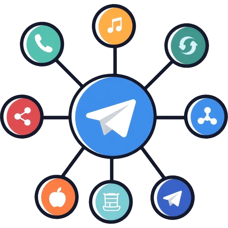 neural network node connection diagram, simplified for telegram emoji
