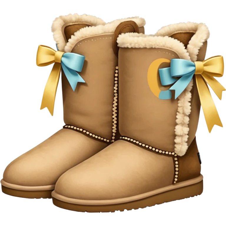 Uggs with bows emoji