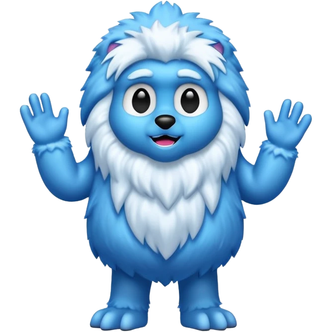 BLUE SNOW YETI emoji