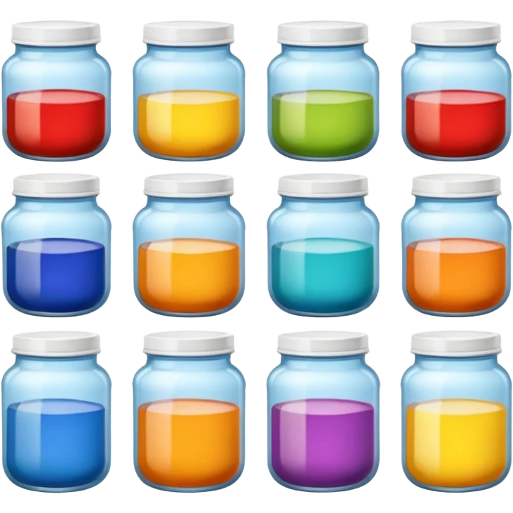 paint jars
 emoji