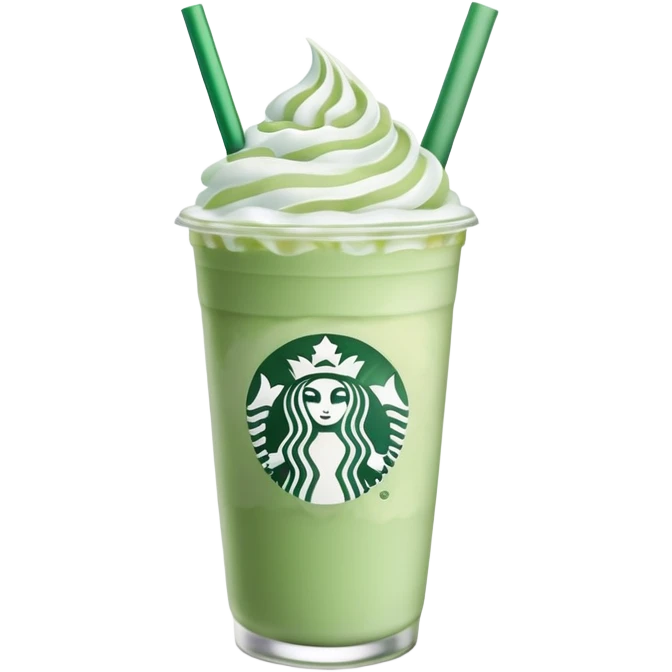Starbucks iced lavender matcha latter emoji