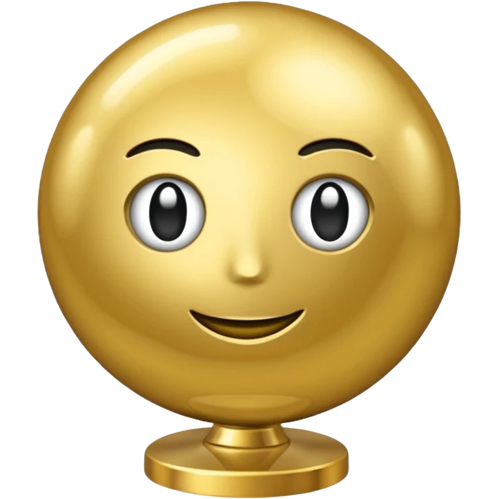 Globus in Gold emoji