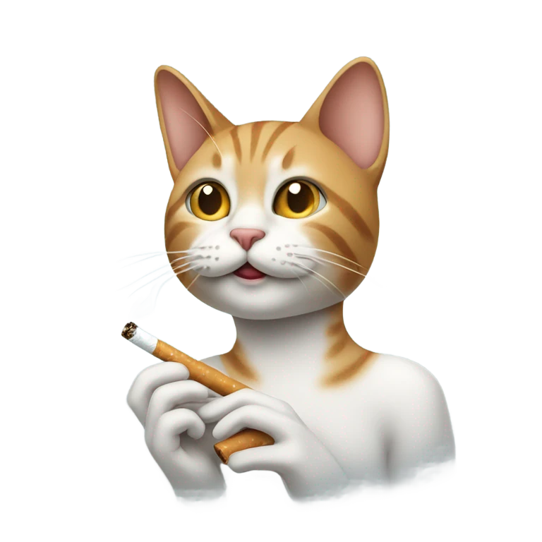 cat smoking  emoji