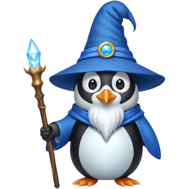 Penguin Wizard emoji
