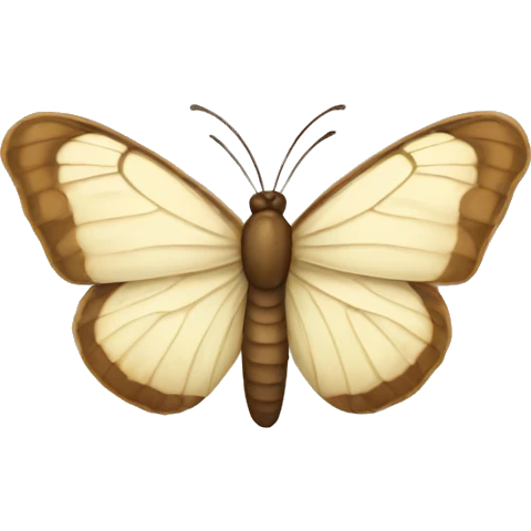 Cream butterfly  emoji