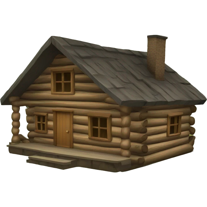 Log cabin emoji