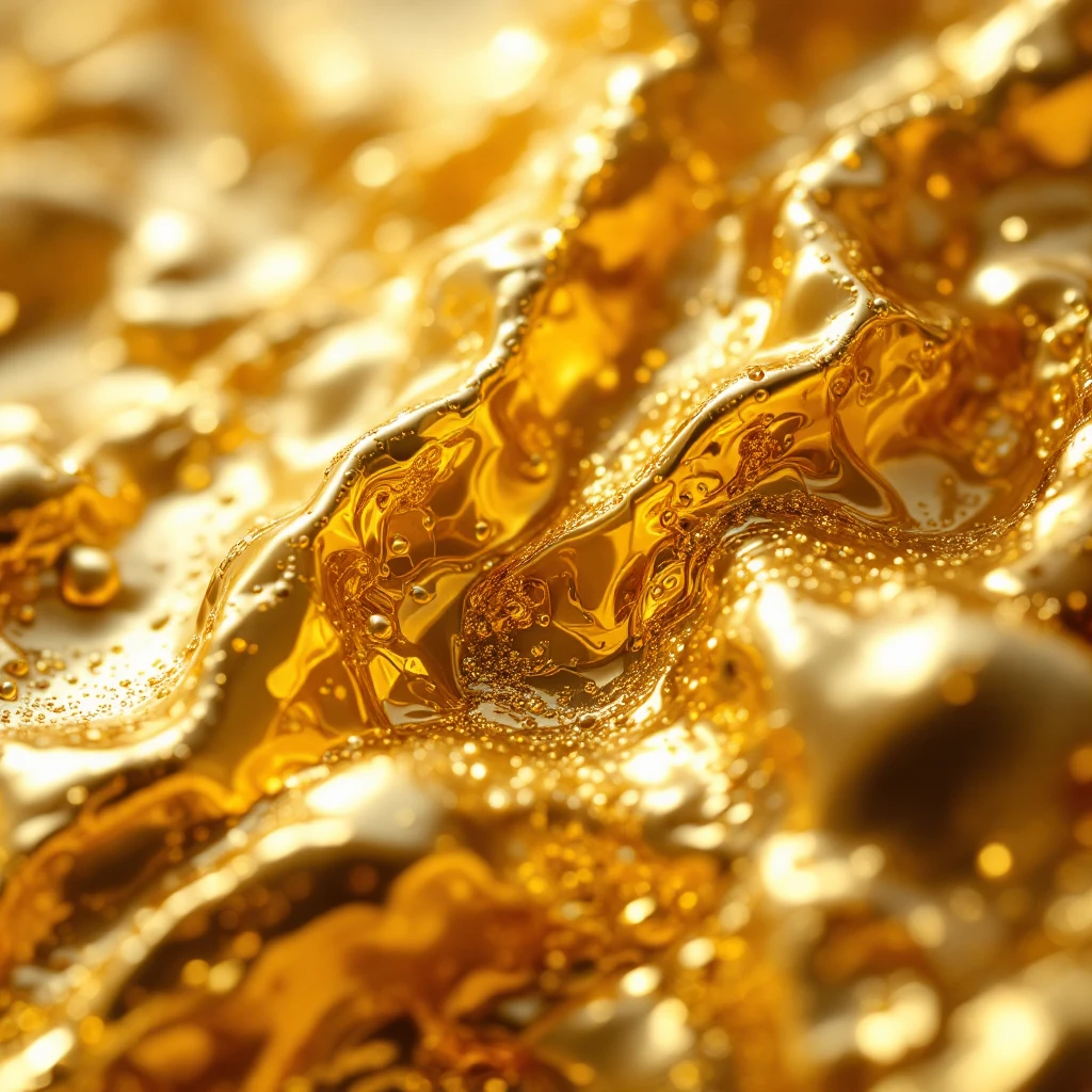 Extreme closeup of a gold with soft stratches emoji