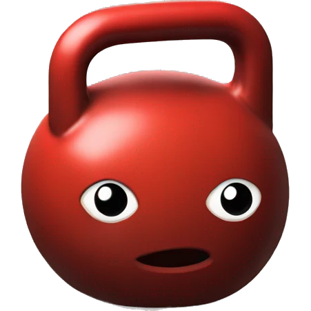 red kettlebell emoji