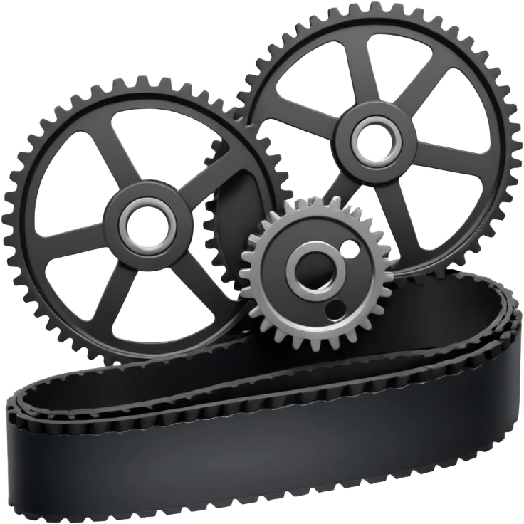 car timing belt with gears emoji