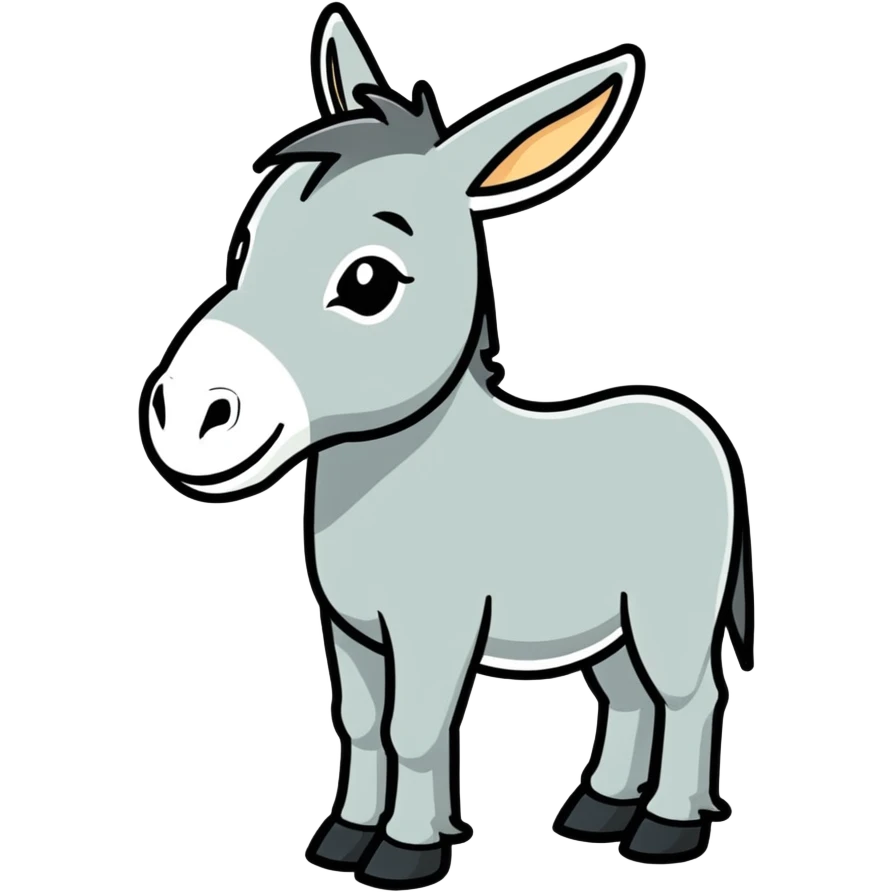 Christmas donkey emoji