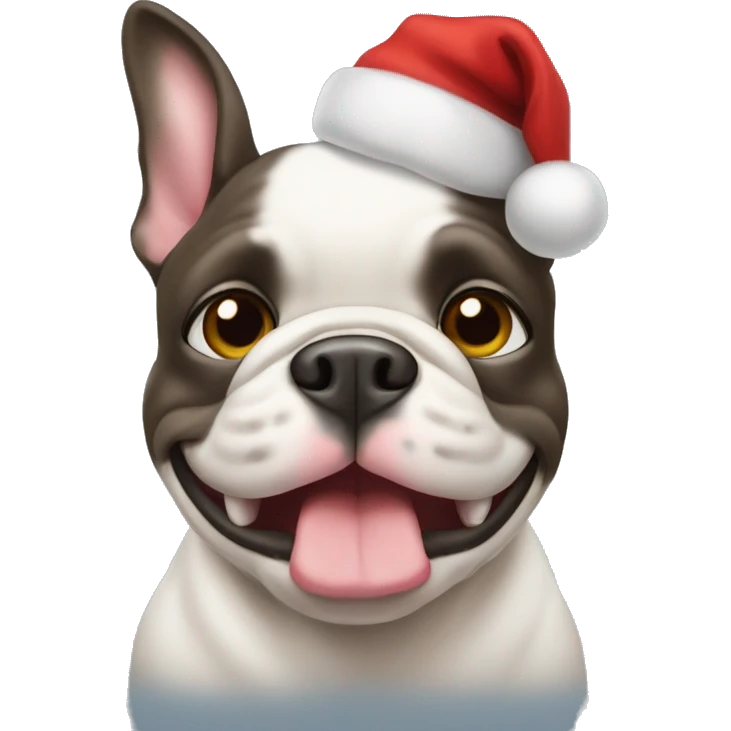 christmas french bulldoh emoji
