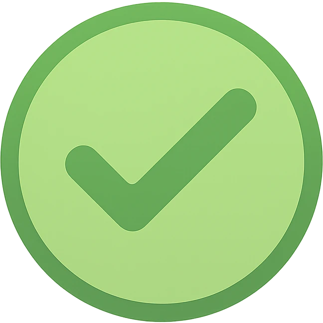 tick icon, rounded, lineal color, modern, friendly, rounded edges emoji