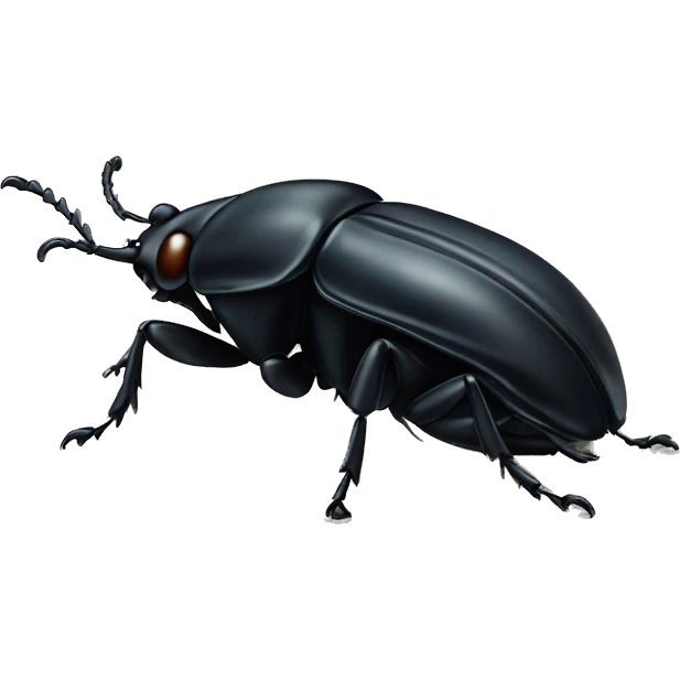 Black beetle emoji