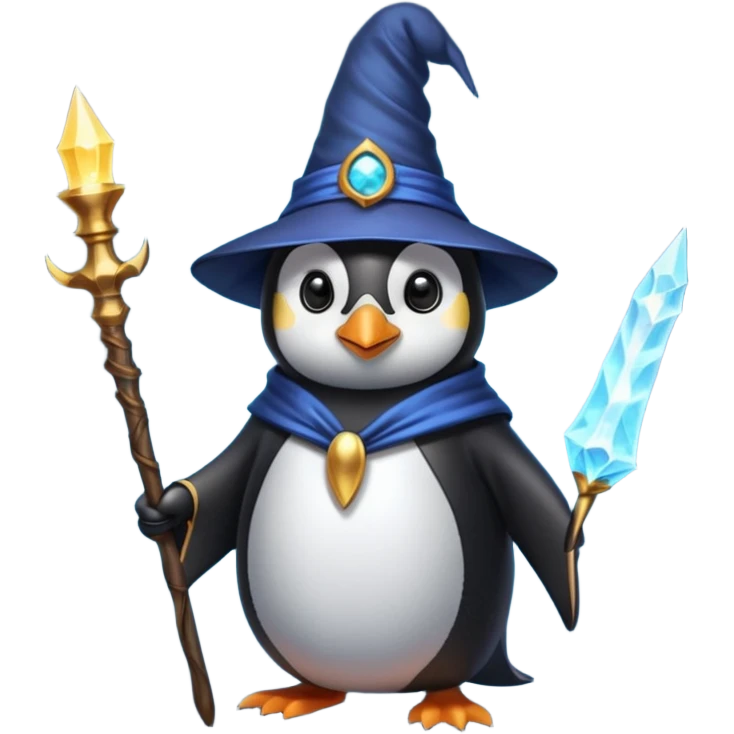 Penguin Wizard emoji