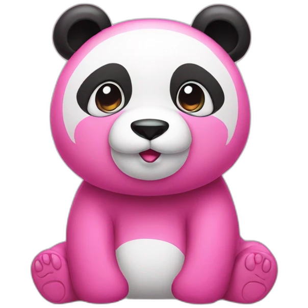 Pink panda emoji