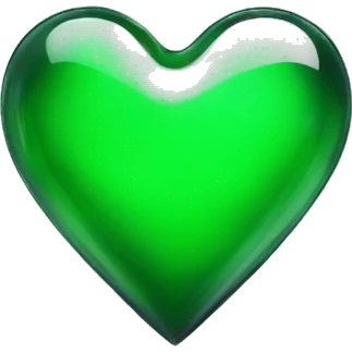  toxic green glass heart emoji