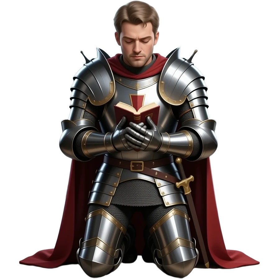Templare knight praying emoji
