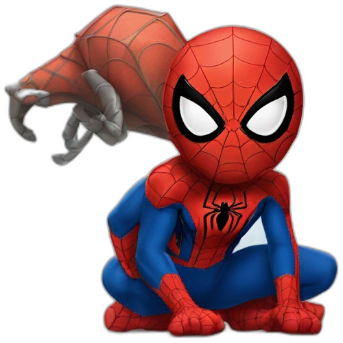 Spider-Man sur un éléphant emoji