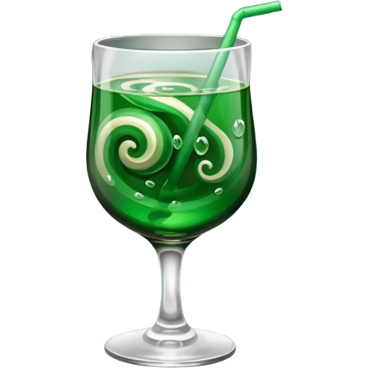 dark green drink emoji