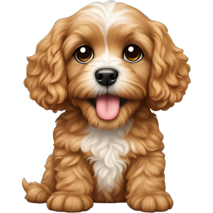 Cavapoo puppy emoji