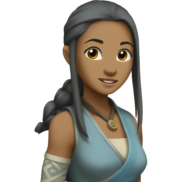 katara from avatar last airbender building a house emoji
