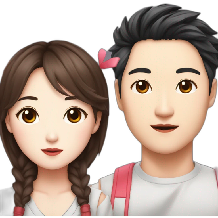 Joo jaekyung and kim dan jinx emoji