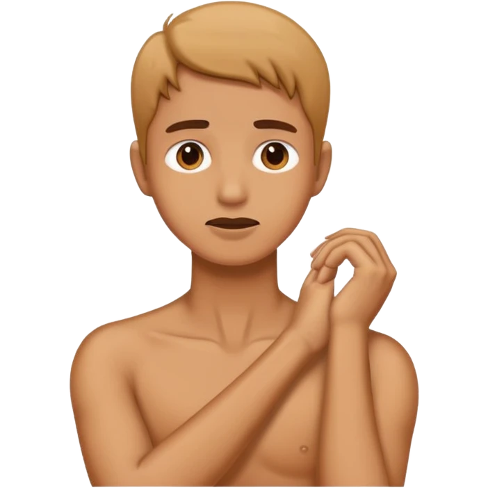 Person holding their neck emoji