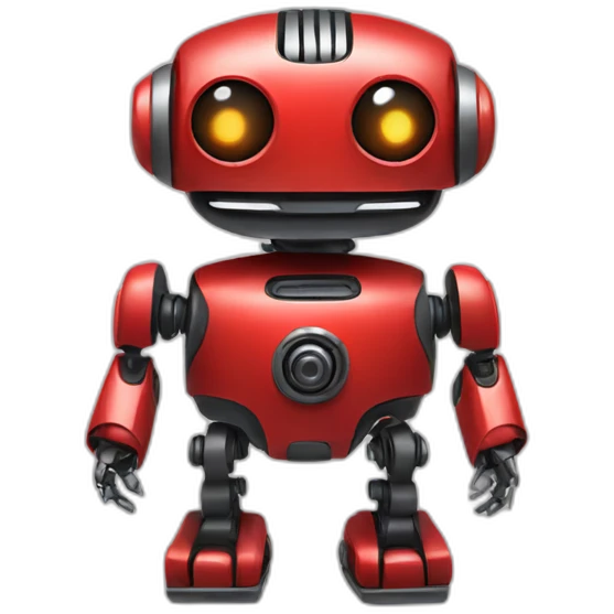 cute robot red emoji