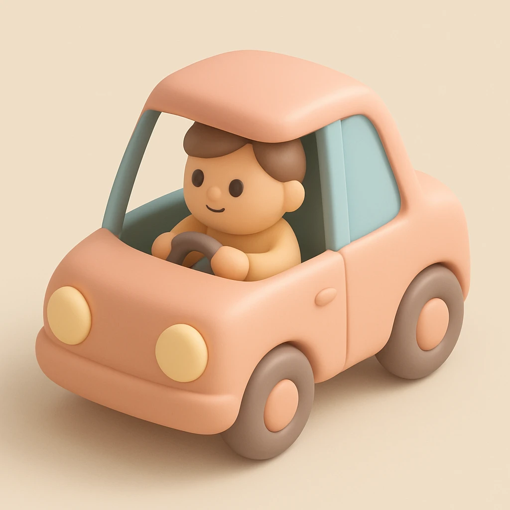 person driving a car emoji