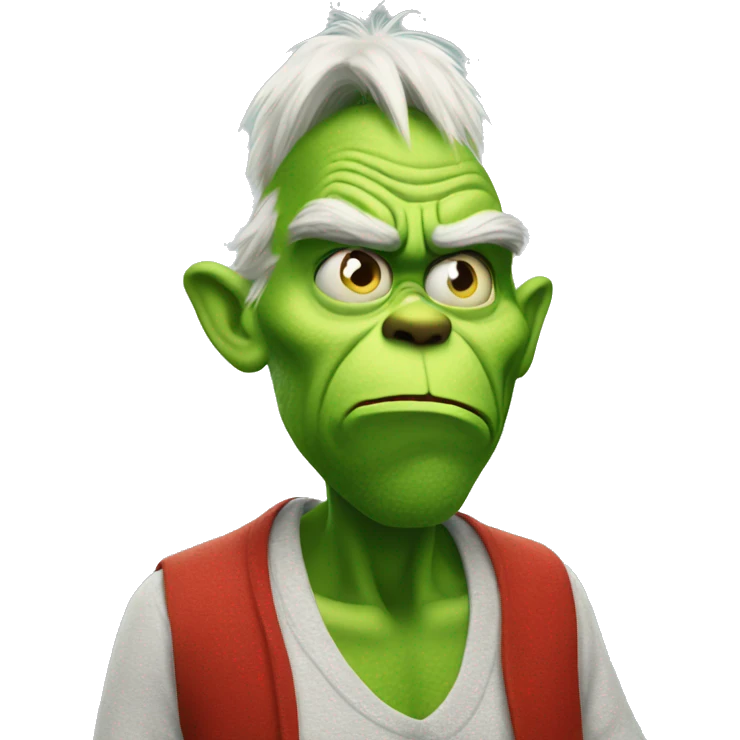 Annoyed grinch emoji