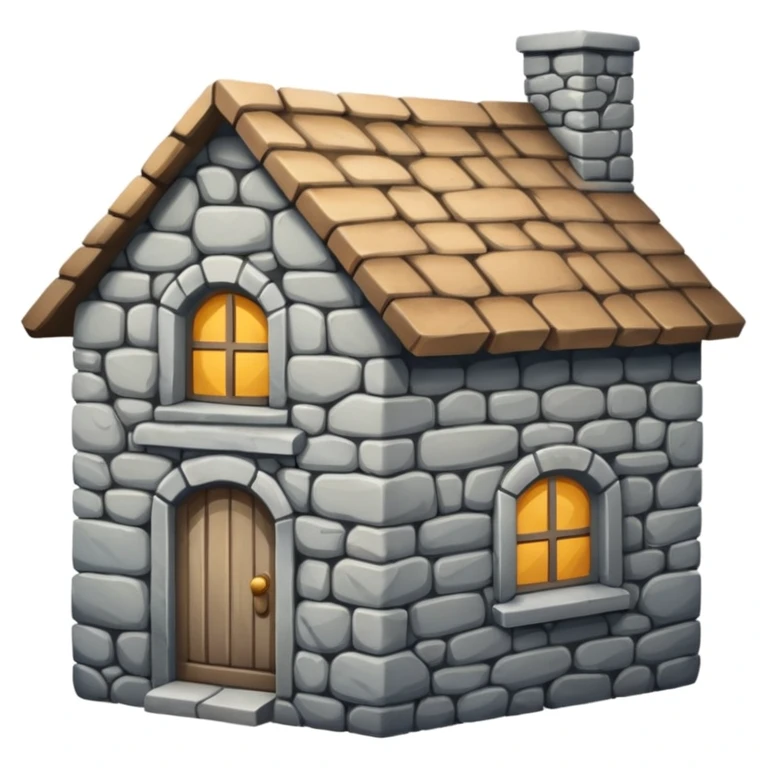 Stone house  emoji