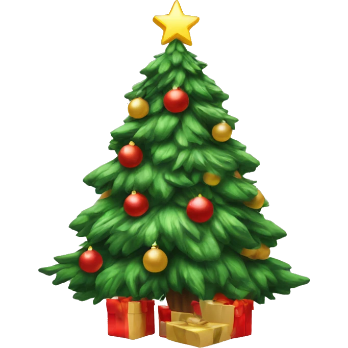 Aesthetic Christmas tree emoji