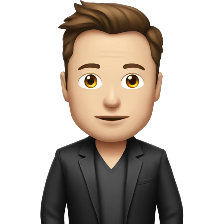 elon musk with night dress emoji