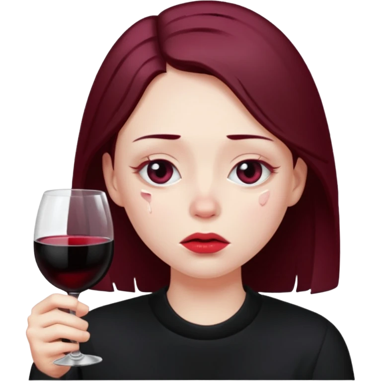 Bebendo vinho emo emoji