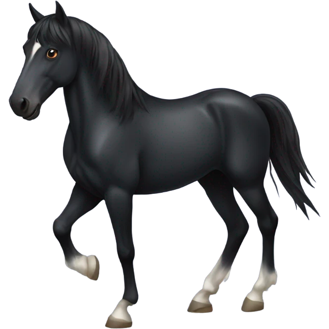 Black horse emoji