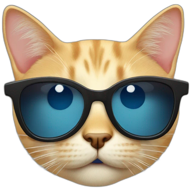 Katze mit Sonnenbrille emoji